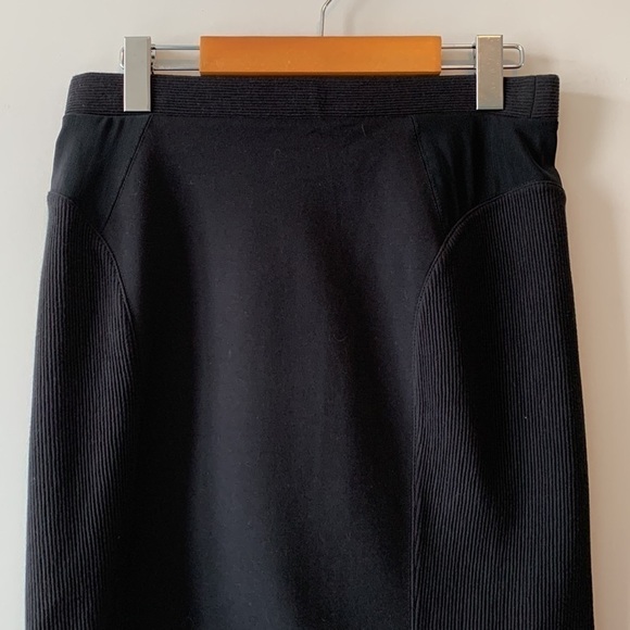 NEW! Madewell Black Ribbed Mini Skirt Size Small NWT - Picture 6 of 15